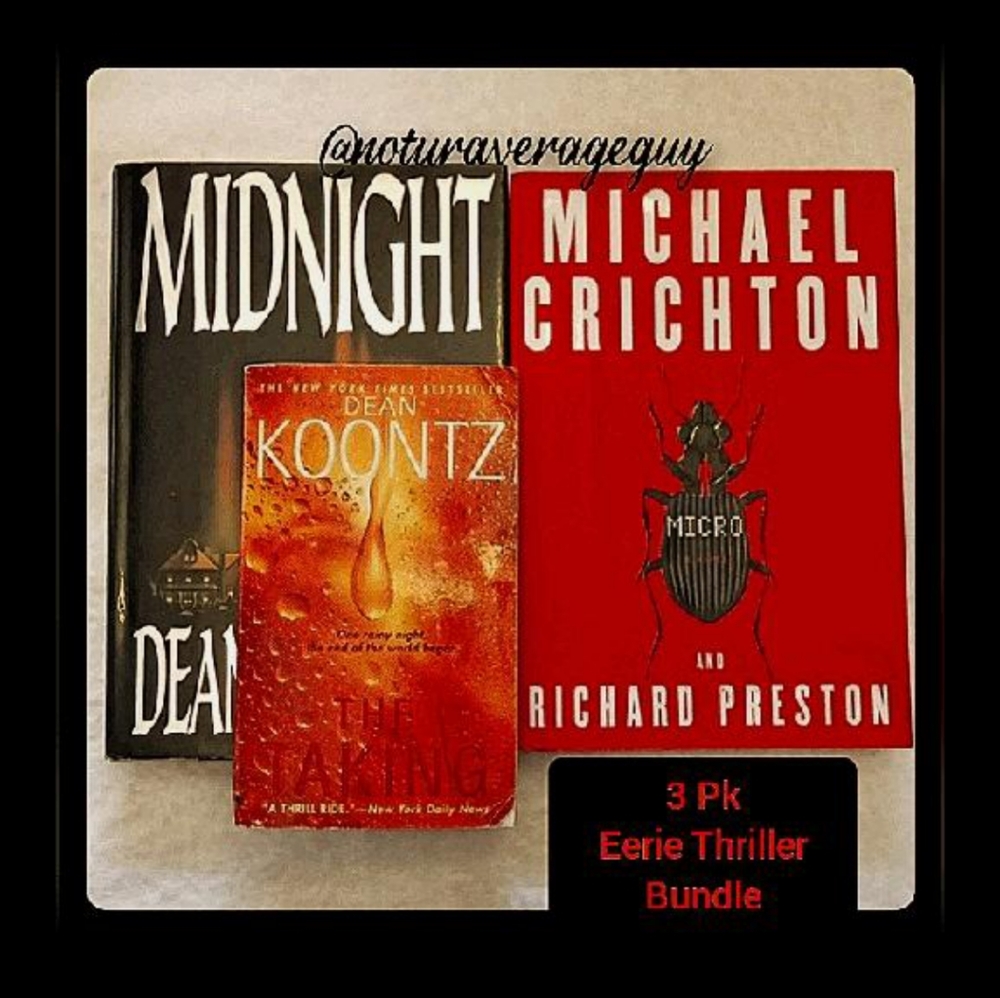 JUST IN! 3pk THRILLER NOVEL ~ HARDCOVER AND PAPERBACKS